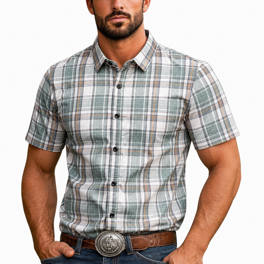 Verdant Gridcrest Shirt