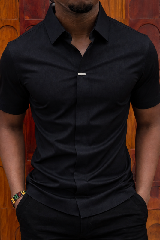 Obsidian Frost AeroKnit Polo T-Shirt